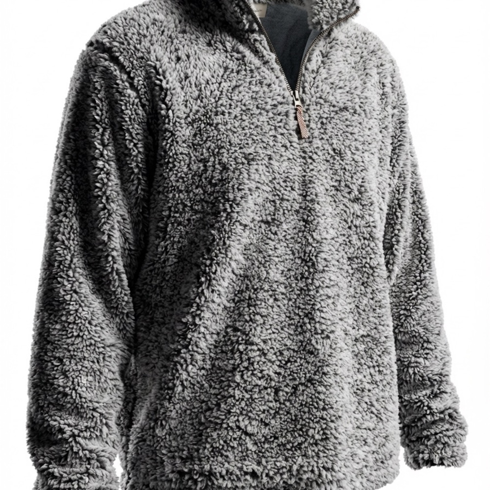 Weatherproof Vintage Gray Sherpa Pullover Jacket Women’s Size large